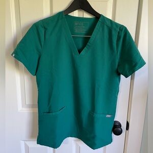 Figs Women's Green Scrub Top